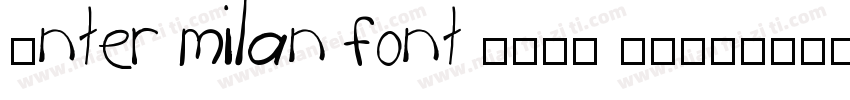 Inter milan font 2020 2021字体转换